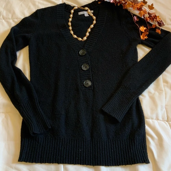 Womens low neck pullover sweater - Picture 1 of 5